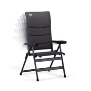 Timber Ridge RIVA  Luxe Reclining Mesh Camping Chair, Folding Outdoor Chair with 7-Position Adjustable Back, Obsidian Peak