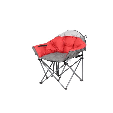 Timber Ridge Sequoias Camp Chair, Red and Gray, Adult Use