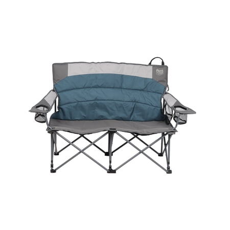 Timber Ridge Spruce Duo Loveseat Camping Chair, Blue, Adult, 13lbs
