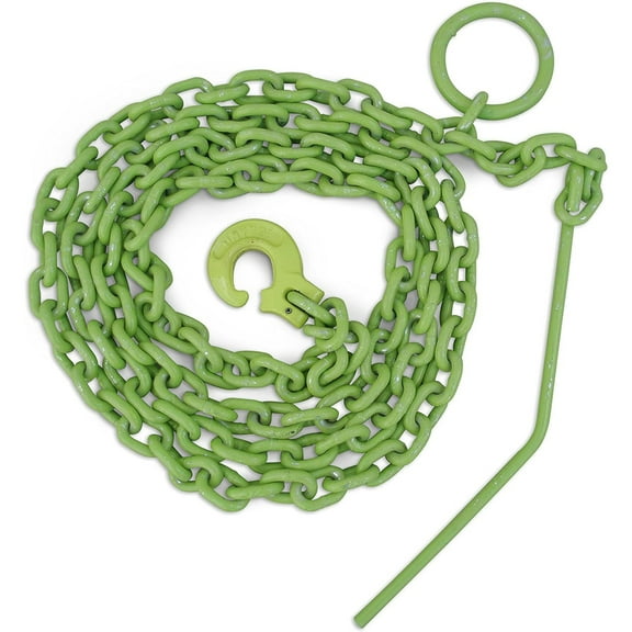 Timber Tuff 15' Choker Chain w/Probe Stake for ATVs, UTVs, & Lawn Tractors