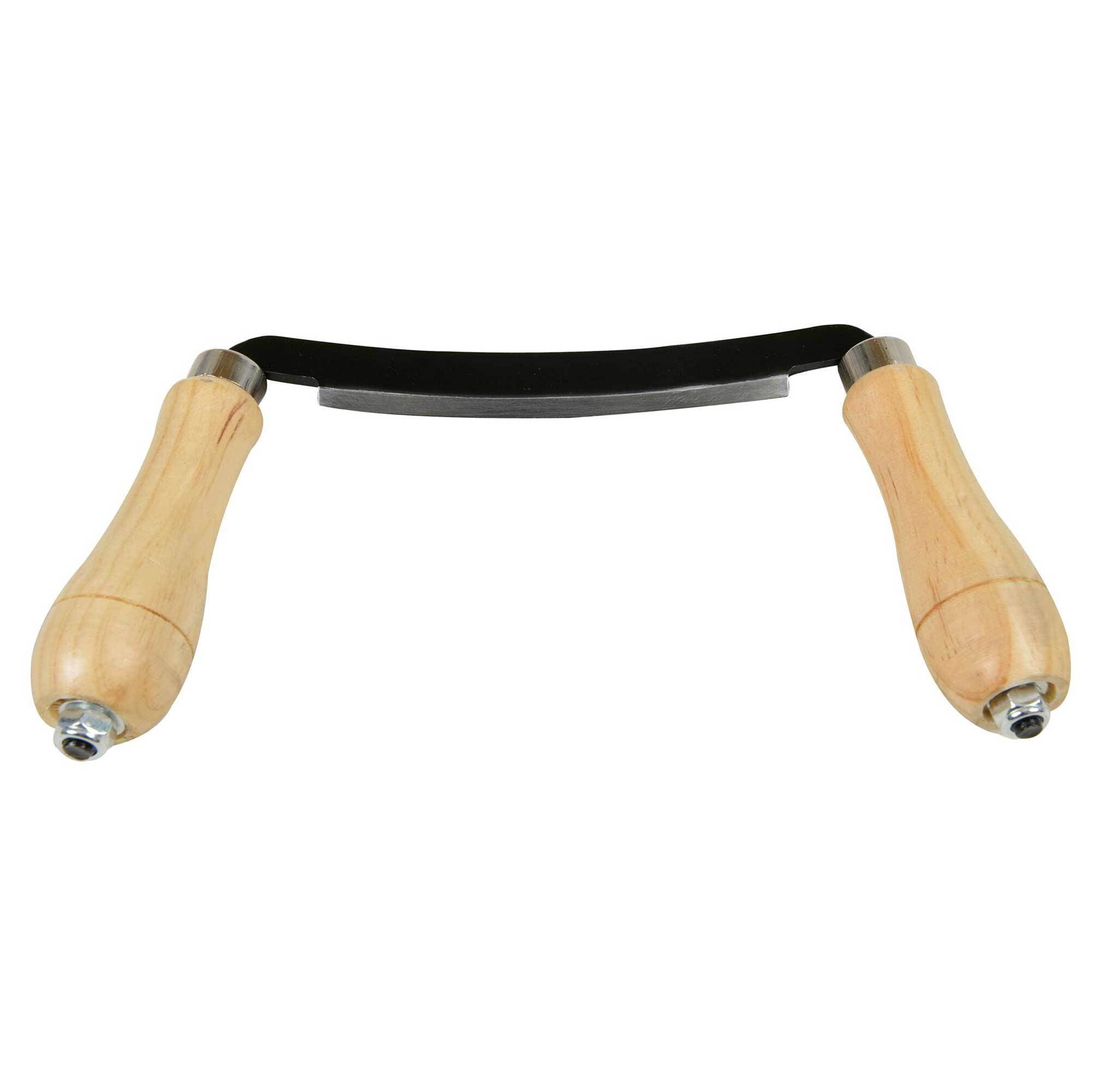 Timber Tuff Drawknife TMB-05DS Straight Woodworking Tool - Steel Blade ...
