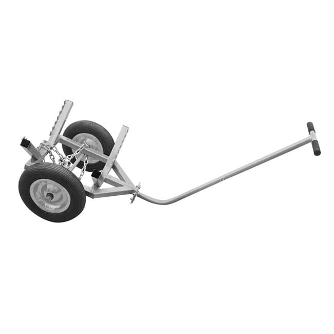Heavy Duty Gray Steel Log Dolly with Chocker Chain