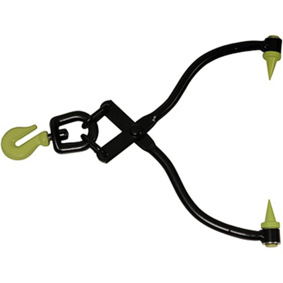 Timber Tuff TMW-02SS 20 Inch Swivel Grab Skidding Tongs, Black