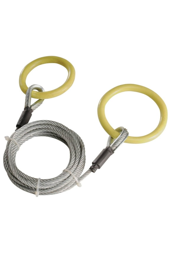 TMW-38 ATV and UTV Heavy Duty Log Lumber Choker Cable with Tow Rings