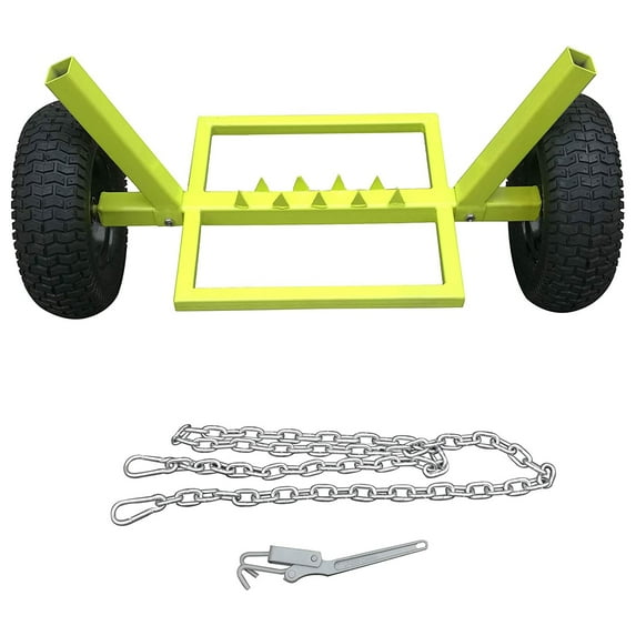 Timber Tuff TMW-83 Heavy Duty Log Dolly w/ Chain, 1,100 Lb Capacity, Green