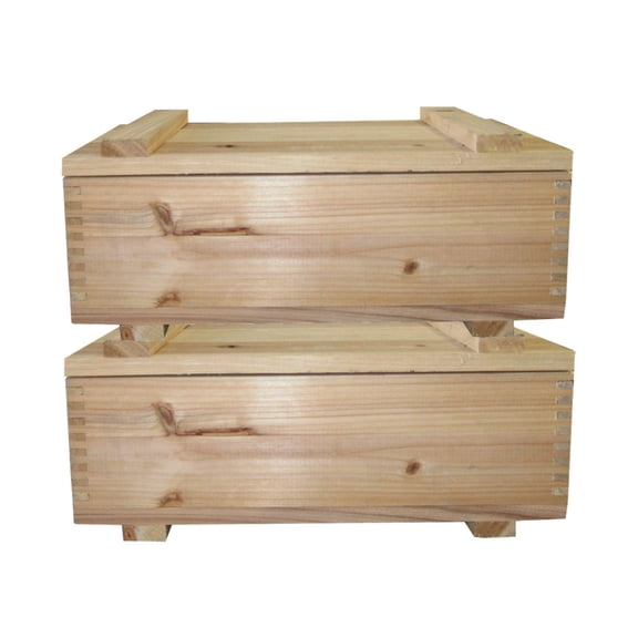 Timber Valley 2-Pc. Cedar Storage Box with Lid
