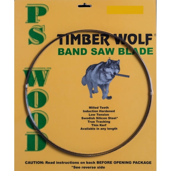 Timber Wolf 162" x 1/2" x 3 TPI Band Saw Blade Made by PS Wood Fits Rikon 10-347 & More