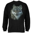 thumbnail image 1 of Timber Wolf Face Mens Sweatshirt, 1 of 1