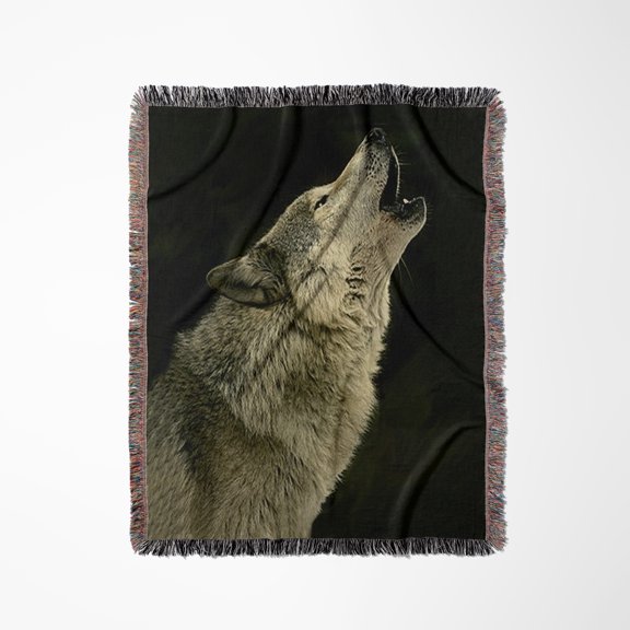 Timber Wolf, Woven Blanket