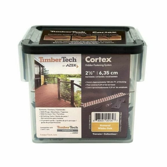 TimberTech Collated Cortex Hidden Plug Fasteners  Natural White Oak (100 ln/ft)$$Hardware