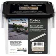 TimberTech Cortex Collated Hidden Screws and Plug System for Fastening Composite Decking - Pack of 224 Deck Plugs to Cover 100 LF Reclaimed Chestnut