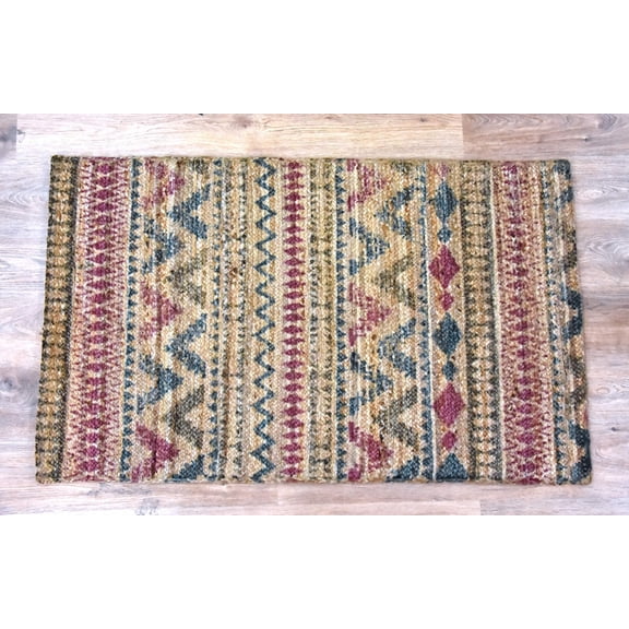 Timbergirl Braided Plum 100% Jute Handmade Rug