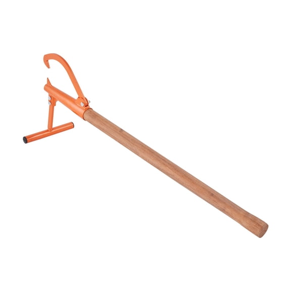 Timberjack 46.5 in,  Log Lifter with Wood Handle, Adjustable Cant Hook, for Rolling Lifting Logs up to 15 in Dia