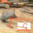 thumbnail image 1 of Timberjack,48 in,Heavy Duty Log Lifter with Metal Handle,Log Roller with Adjustable Cant Hook,Logging Tools Log Jack for Logs Ups to 15"Dia,Timber Jack for Rolling Cutting Lifting Logs, 1 of 6