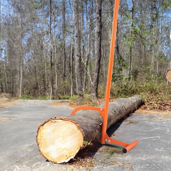 Timberjack Log Lifter with Adjustable Cant Hook, 48 in Handle, Steel Log Jack for Rolling and Cutting Logs