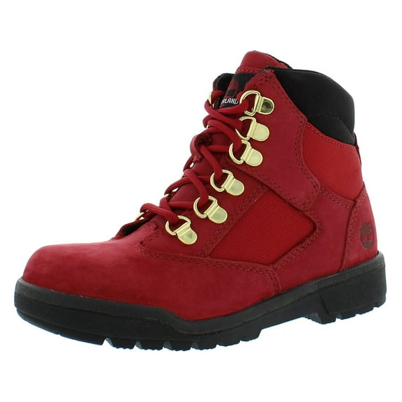 Timberland Field 6 In L/F PS Boys Shoes Size 1.5, Color: Dark Red Nubuck