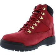 Timberland 6 Inch Waterproof Field Boot Dark Red Nubuck TB-0A2JNW-F41 Mens Size 7.5