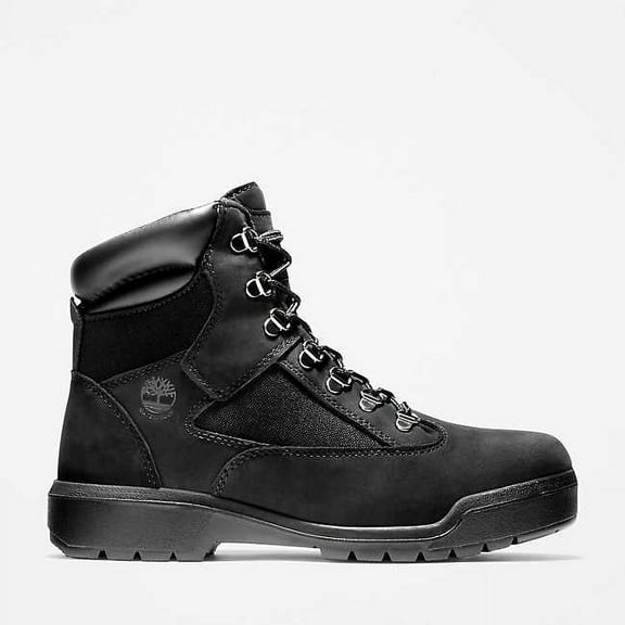 Timberland 6 Inch Waterproof Field Boot Black Nubuck  TB-0A17KC-001 Men's Size 7.5