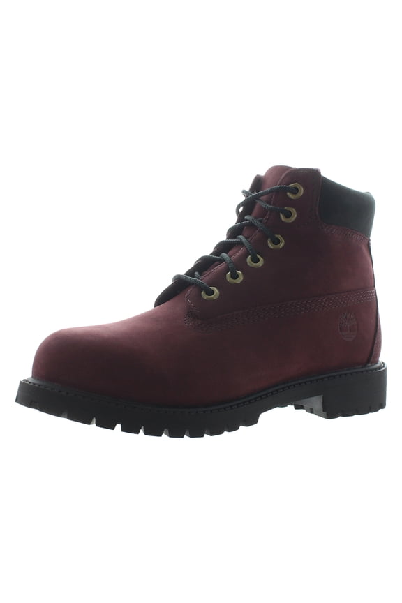 6 Inch Premium Boot PS Girls Shoes Size 2, Color: Burgundy