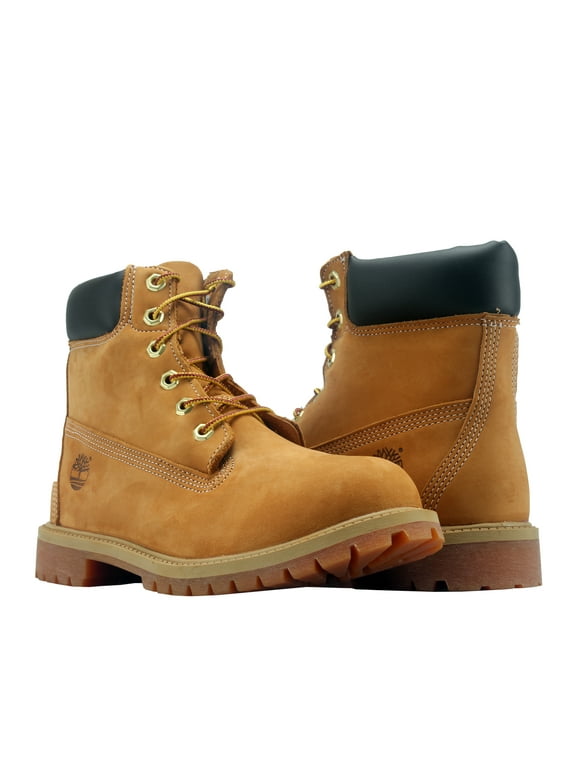Timberland 6 Inch Premium Waterproof Boot Youth Boots Wheat Nubuck