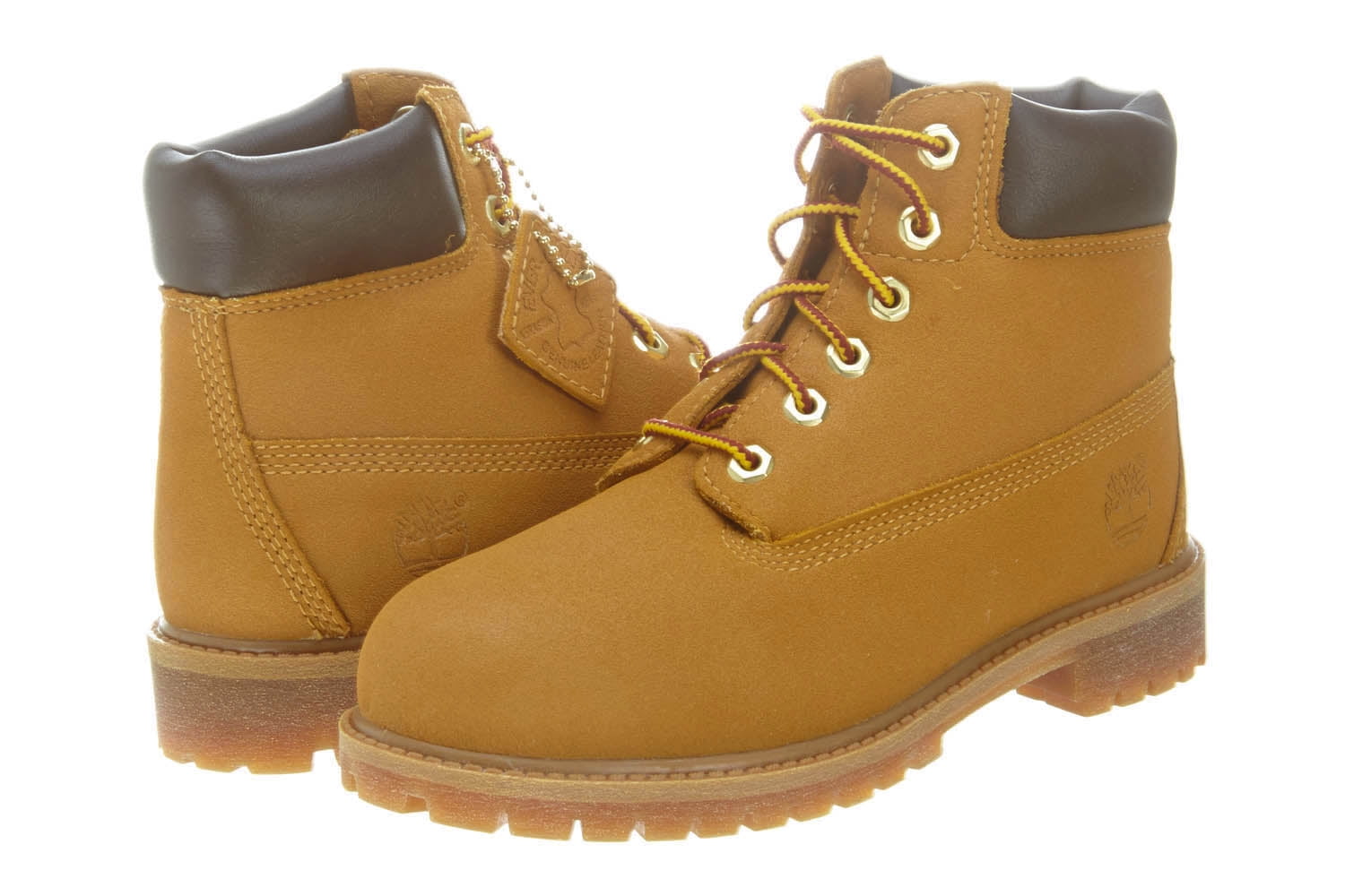 Timberland 6 Inch TB044996 Unisex Kids Brown Leather Running Timberland 6 Inch TB044996 Unisex Kids Brown Leather Running