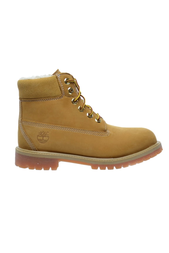 Big Kid's Timberland 6 In Shearling Wheat Boot (TB0A13J5) - 6