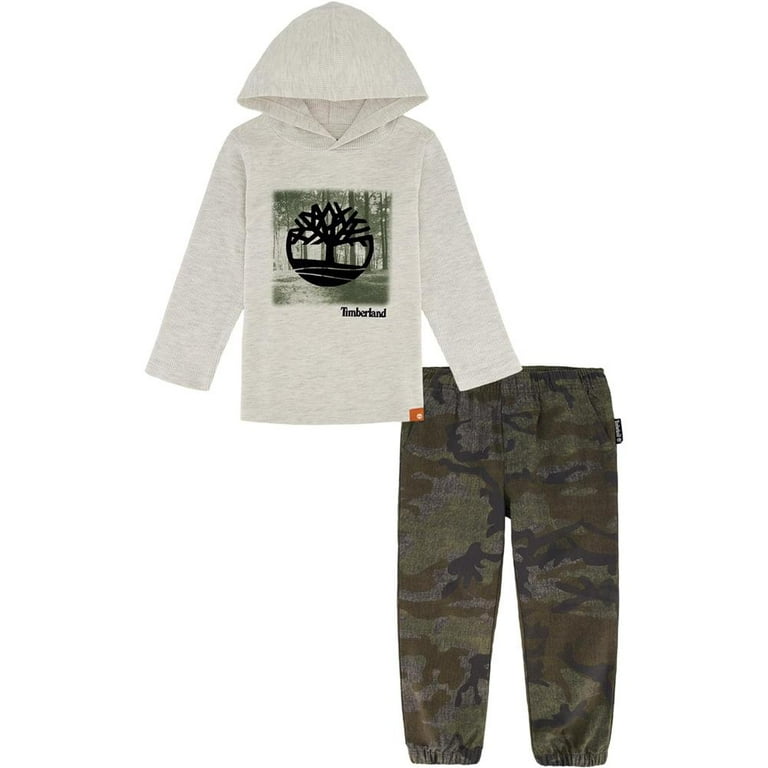 Timberland Boys 2T 4T Hooded Pullover Top Pant Set