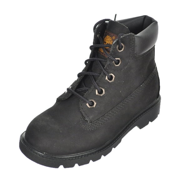 Toddler's Timberland Classic 6 In. Waterproof Boot Black Nubuck (TB010810 001) - 7.5