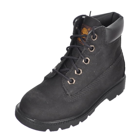 Toddler's Timberland Classic 6 In. Waterproof Boot Black Nubuck (TB010810 001) - 7.5