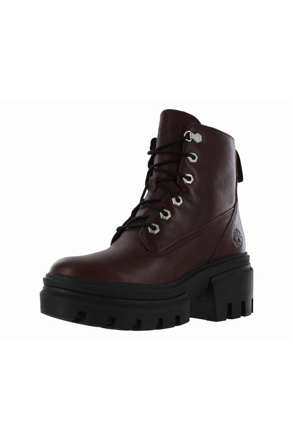 Everleigh 6 Inch Lace Up Womens Shoes Size 7, Color: Burgundy Full Grain