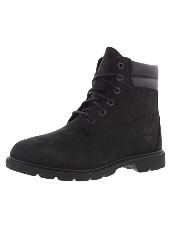 Linden Woods 6 Inch Lace Waterproof Boot Leather Womens Shoes Size 5.5, Color: Black