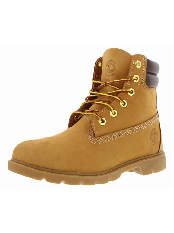 Linden Woods 6 Inch Lace Waterproof Boot Leather Womens Shoes Size 5.5, Color: Wheat