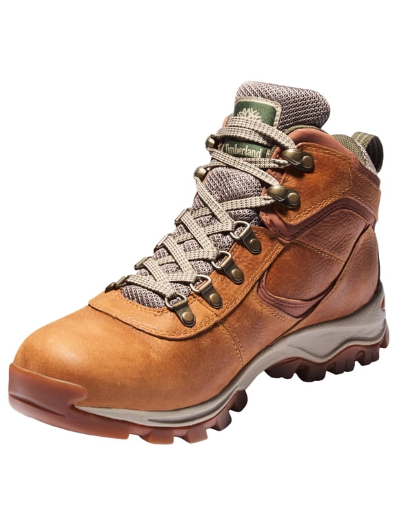 Mt Maddsen Mid Waterproof Hiking Boots for Men Anti Fatigue Eva Cushioning Durable Leather Traction Rubber Outsole Trail Support