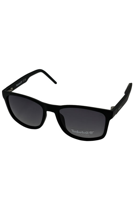 Men Sunglass Matte Black Plastic Square, Polarized Lens TB7262. 2B