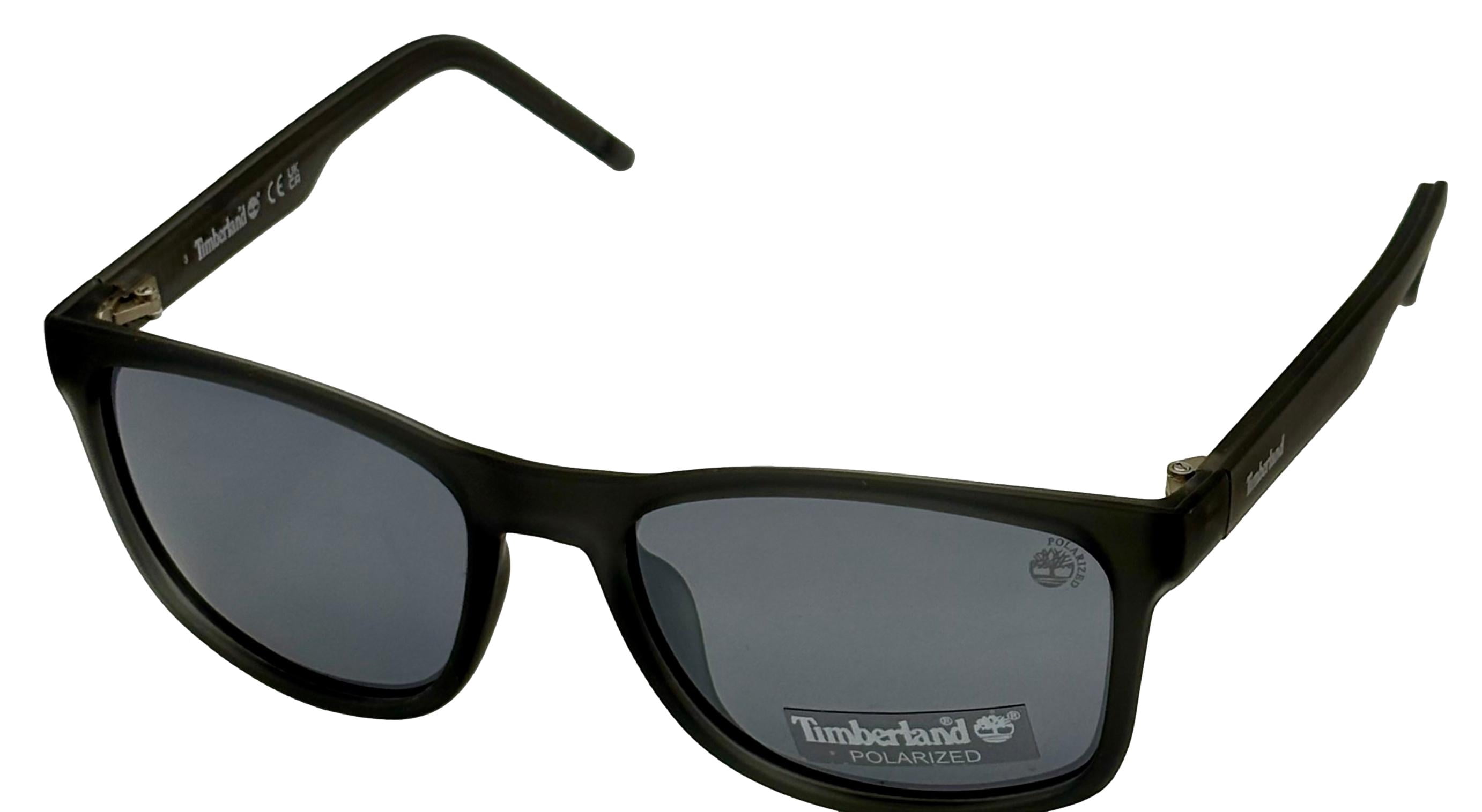 Timberland Polarized Lens Men's Matte Crystal Plastic Square Sunglasses