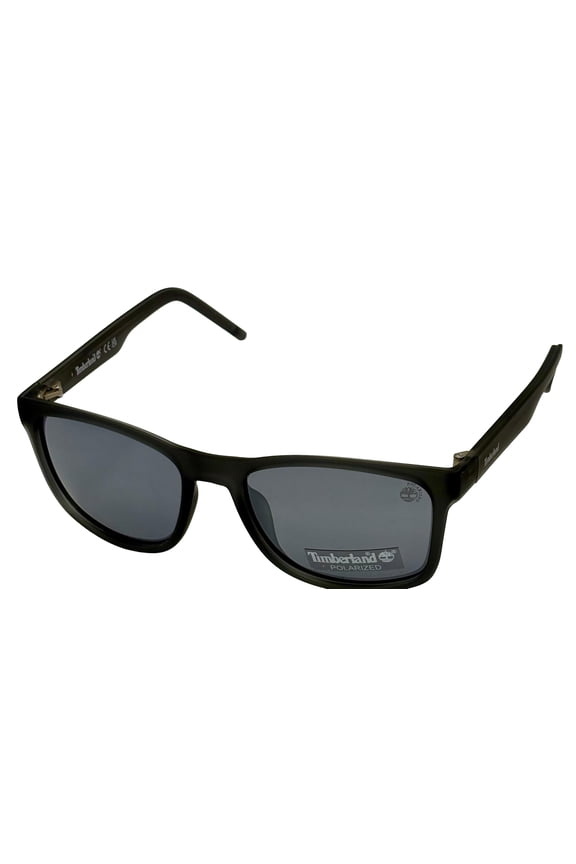 Polarized Lens Men's Matte Crystal Plastic Square Sunglasses