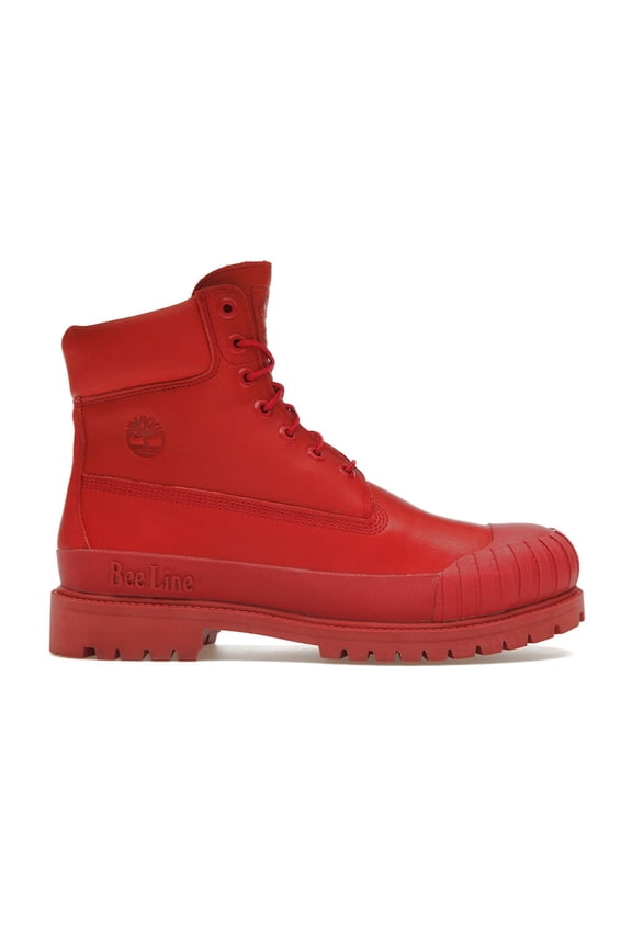 Men's 6" Boot Premium Bee Line Rubber Toe WP Red Nubuck, from StockX