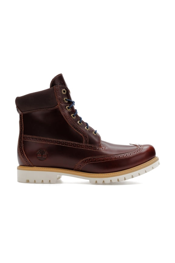 Men's 6" Premium Brogue Boot Medium Brown Wingtip, from StockX
