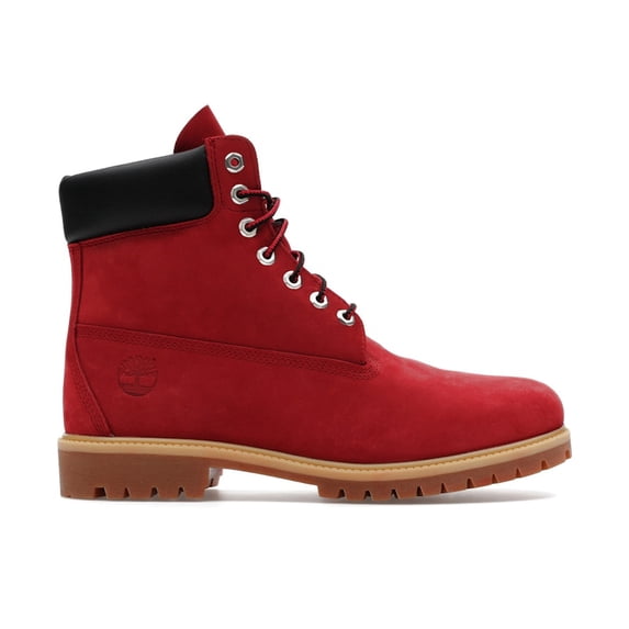 Timberland Men's 6" Premium Waterproof Boot Dark Red Nubuck, from StockX