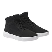 Timberland Mens Casual Shoes Allston Fashion Mid Lace Up Sneakers Leather Upper Eva Midsole Insulated Lining Rubber Outsole Breathable Lightweight