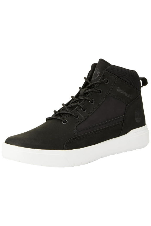 Men's Allston Mid Lace-Up Sneaker, Black Nubuck, 8