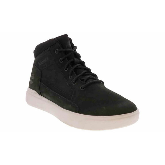 Timberland Men's Allston Mid Lace-Up Sneaker, Black Nubuck, 9.5