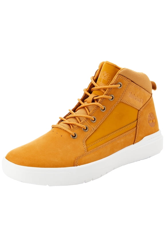 Mens Casual Shoes Allston Fashion Mid Lace Up Sneakers Leather Upper Eva Midsole Insulated Lining Rubber Outsole Breathable Lightweight