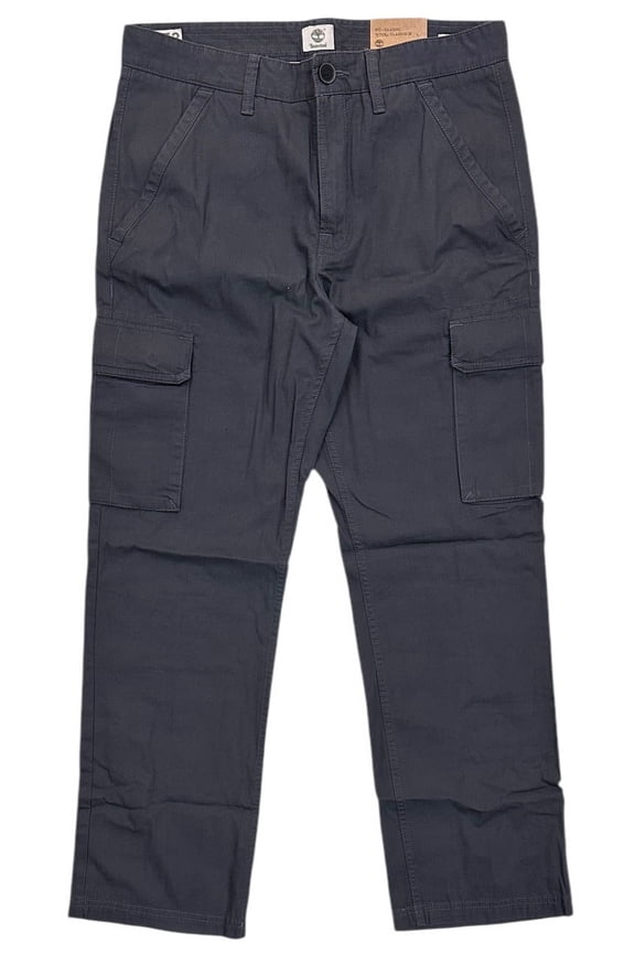 Men's Cargo Pants Webster Lake Classic Fit Cotton Ripstop (34 X 32, Charcoal)