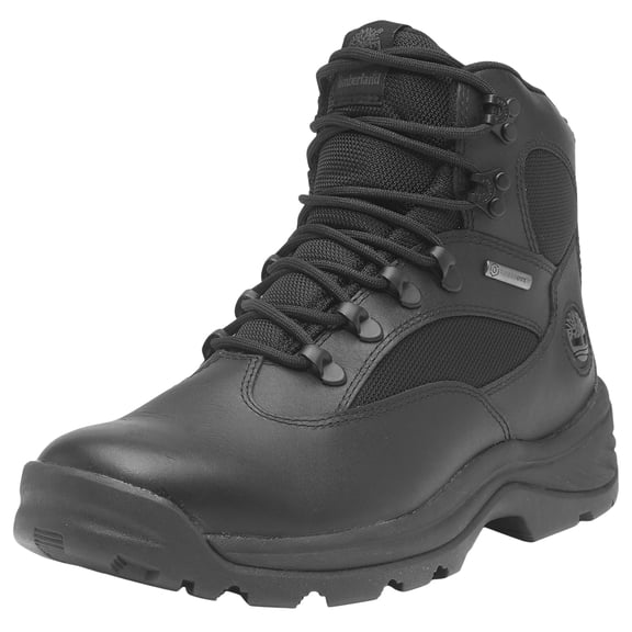 Timberland Chocorua Waterproof Mid Hiking Boots for Men Durable Leather Mesh Seam-Sealed Cushioned Midsole Rubber Lug Outsole Lace-Up Ankle Boot