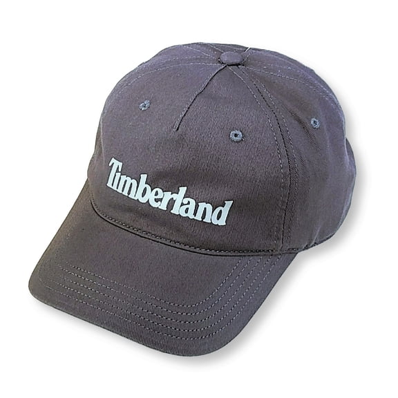 Timberland Men's Cotton Twill Logo Wordmark Baseball Cap