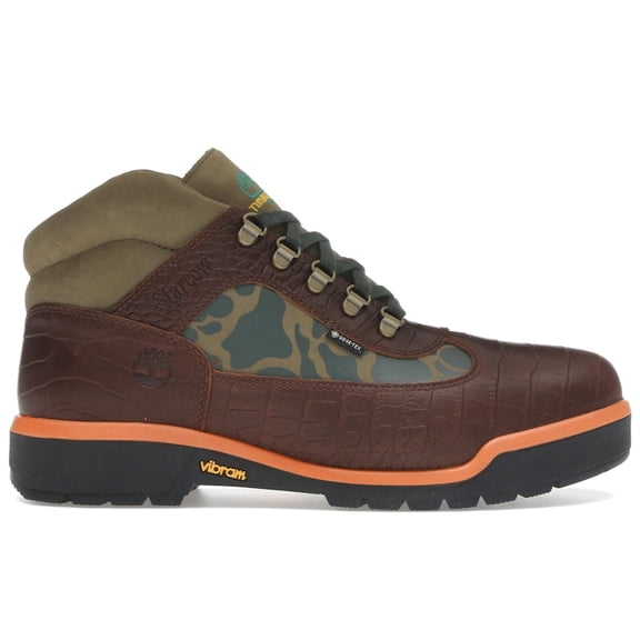 Timberland Men's Field Boot Mid Lace Up Gore-Tex Starcow Medium Brown Camo, from StockX