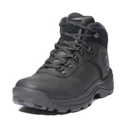 Timberland Flume Mid Waterproof Hiking Boots for Men Seam-Sealed Construction Gusseted Tongue Rustproof Speed Lace Eva Midsole Rubber Lug Outsole