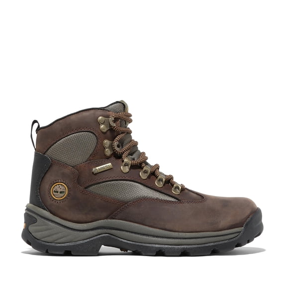 Timberland Flume Mid Waterproof Hiking Boots for Men Seam-Sealed Construction Gusseted Tongue Rustproof Speed Lace Eva Midsole Rubber Lug Outsole