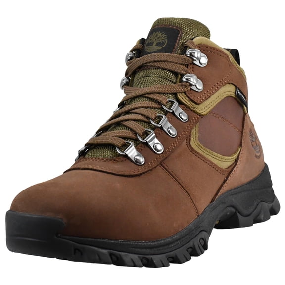 Timberland Mt Maddsen Mid Waterproof Hiking Boots for Men Anti Fatigue Eva Cushioning Durable Leather Traction Rubber Outsole Trail Support